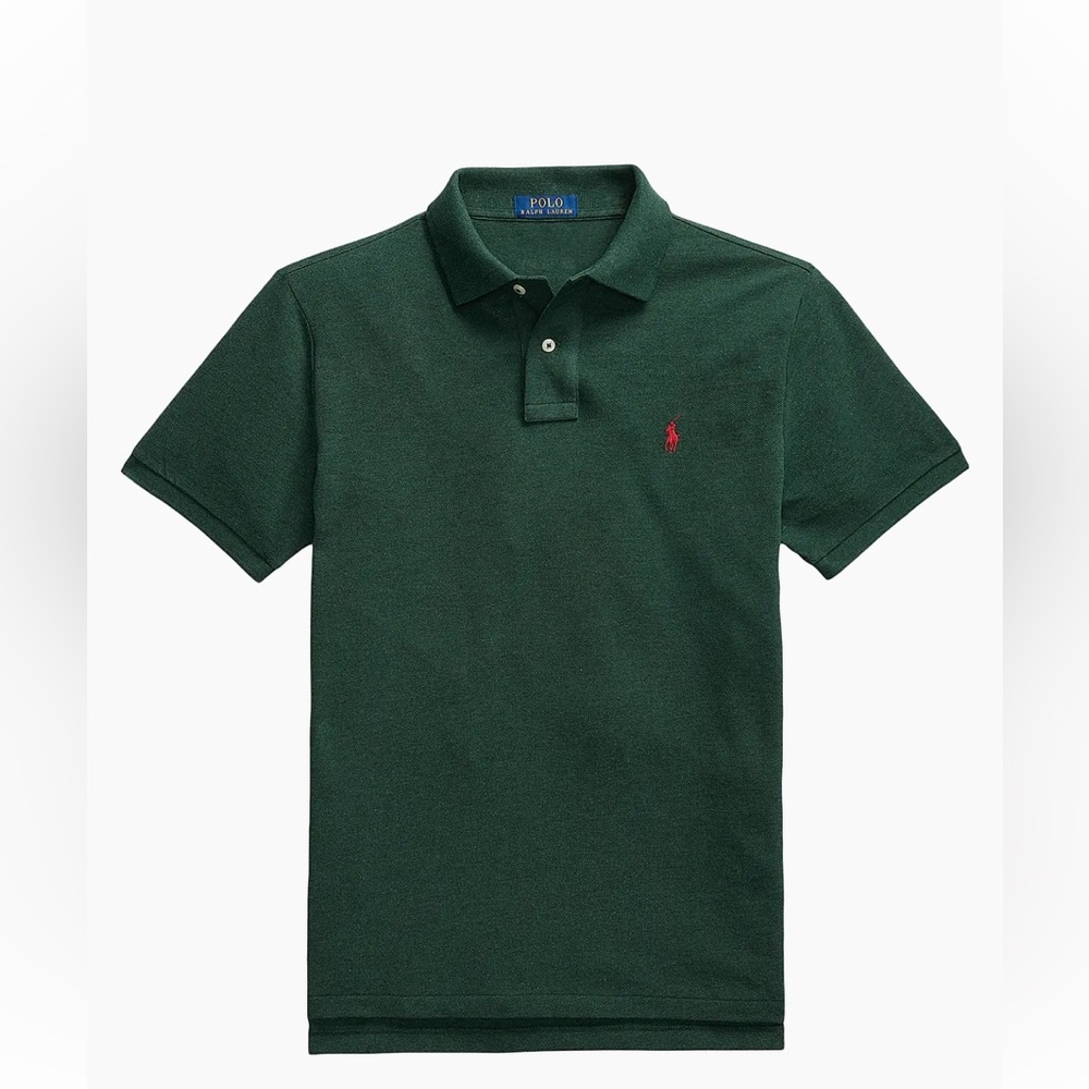 Polo Ralph Lauren Basic Custom Slim-Fit Mesh‎ Polo Shirt Green XL New With Tags
